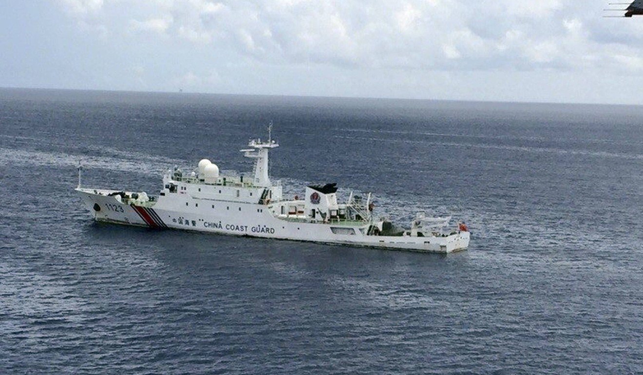 In May, Beijing sent a coastguard vessel to the Luconia Shoals to disrupt the operations of a Malaysian drilling rig. Photo: Handout