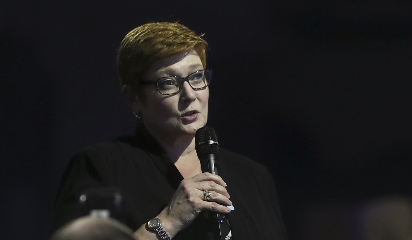 Marise Payne, Australia's foreign minister, said last week that her government had regularly raised Yang’s case with Chinese authorities. Photo: Bloomberg