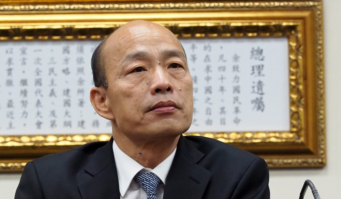 Han Kuo-yu will have to convince voters he can safeguard Taiwan. Photo: EPA-EFE