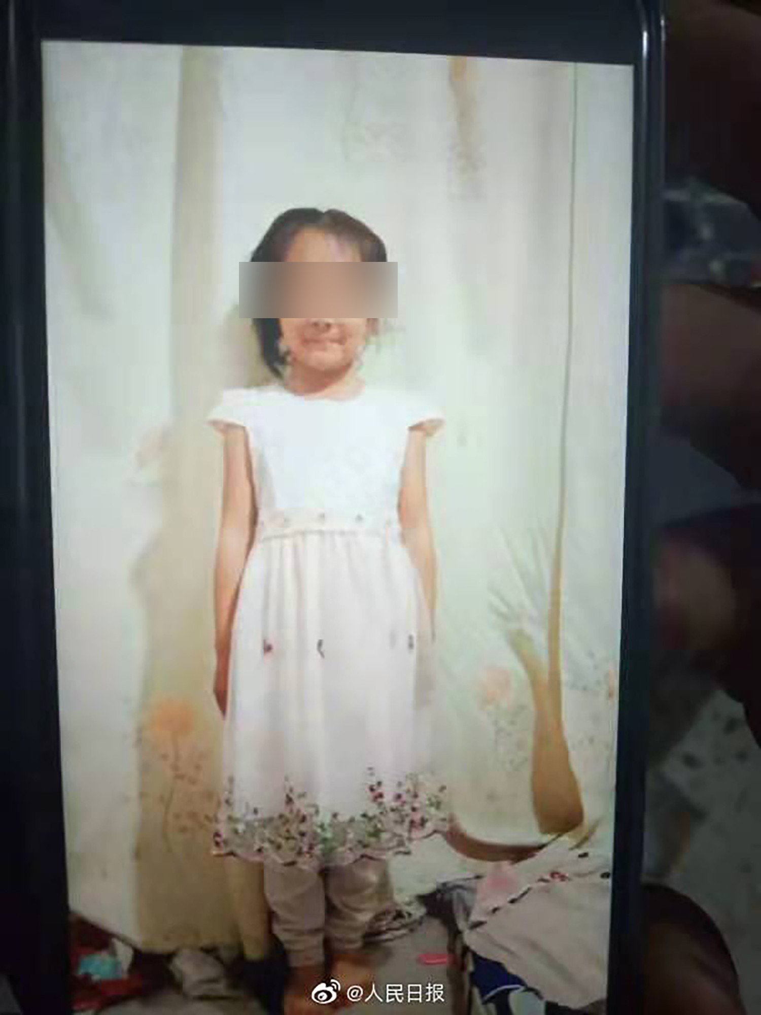 The six-year-old was found dead in an abandoned home a day after she went missing. Photo: Weibo