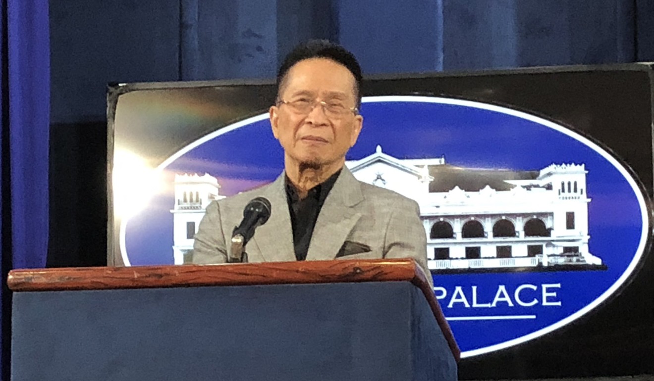 Presidential spokesman Salvador Panelo. Photo: Twitter