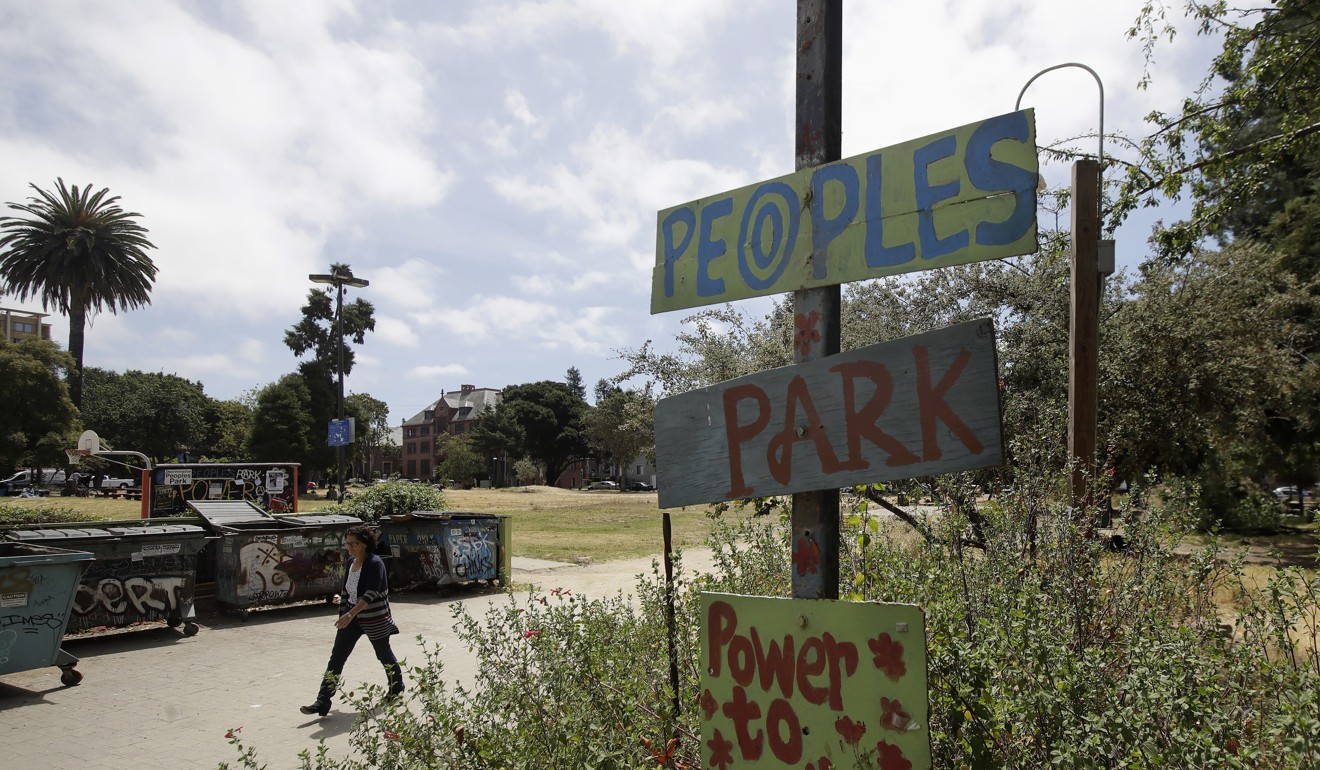 People's Park in Berkeley, where officials voted unanimously this week to replace about 40 gender-specific words in the city code with gender-neutral terms. Photo: AP