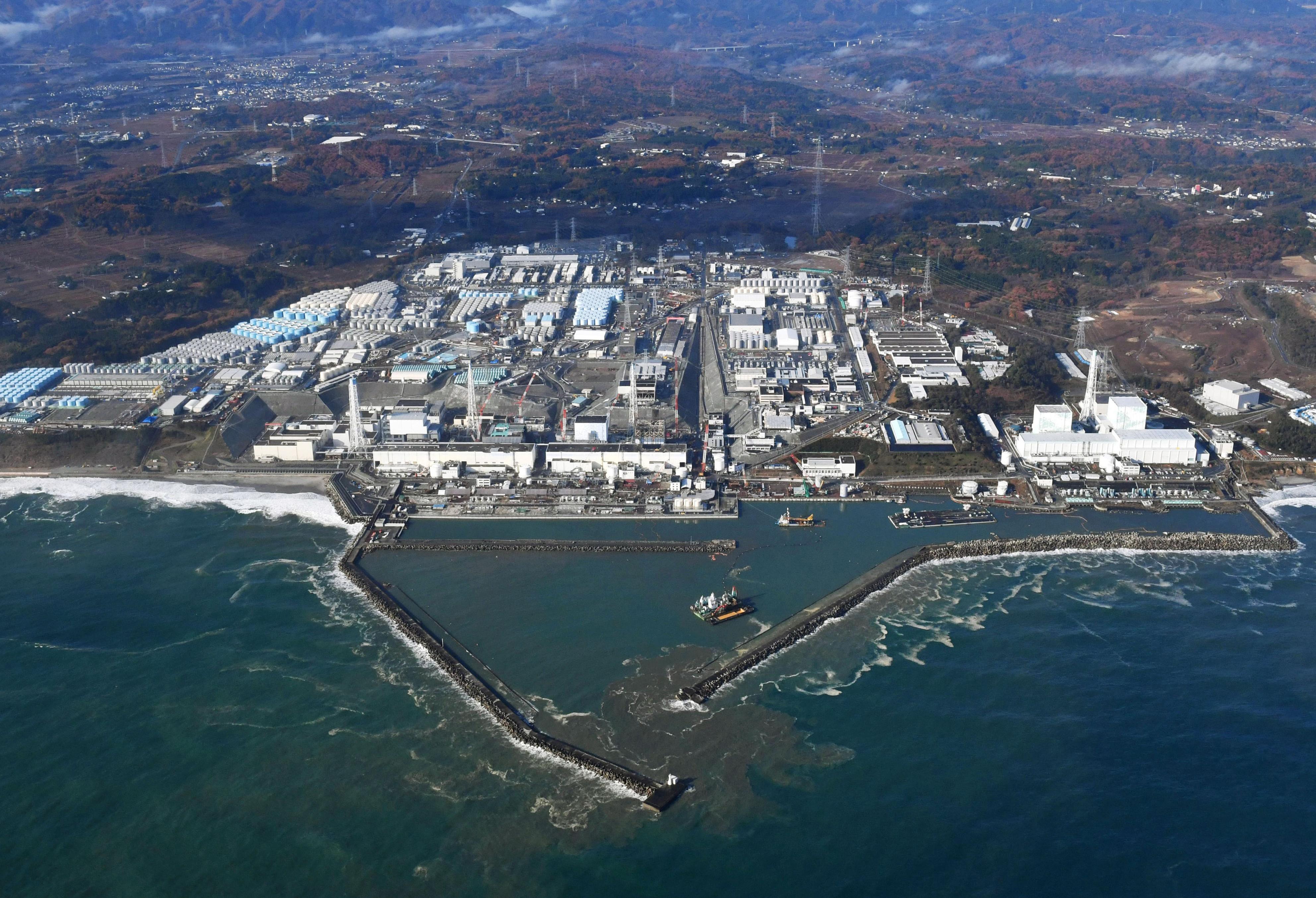 An aerial view of Japan’s Fukushima nuclear power plant. Photo: Kyodo/AP