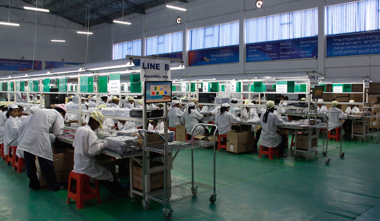 Transsion Holdings, the largest mobile phone supplier in Africa, operates its own handset factory in Ethiopia. Photo: Handout