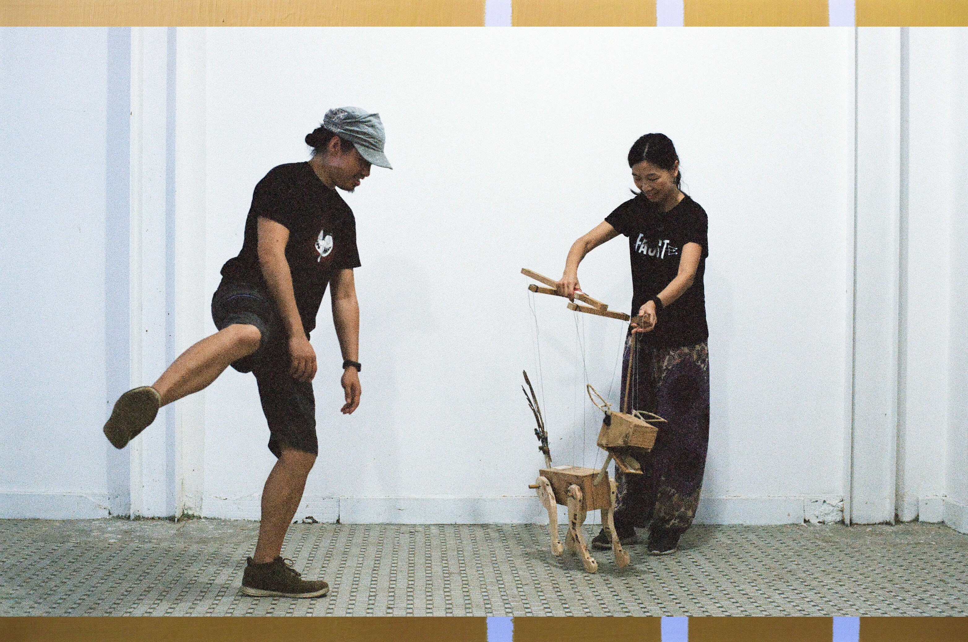Lam Teng Teng and Kevin Chio, co-founders of alternative theatre group Rolling Puppet, are among the many youngsters in Macao hoping express their views and cultures through art. Photo: Abdela Igmirien