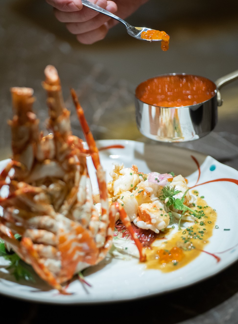 The tender teppanyaki live lobster, which is one of the must-try dishes served at Kakure in Landmark Prince’s in Central