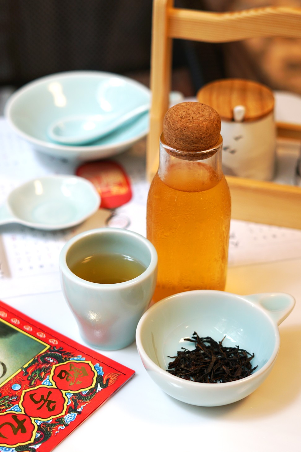 Scent of Phoenix Mountain tea prepared at the newly opened Nove Chinese Kitchen