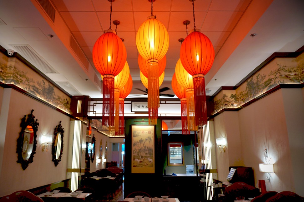 The interior of Nove Chinese Kitchen, which is named after the Italian word for nine