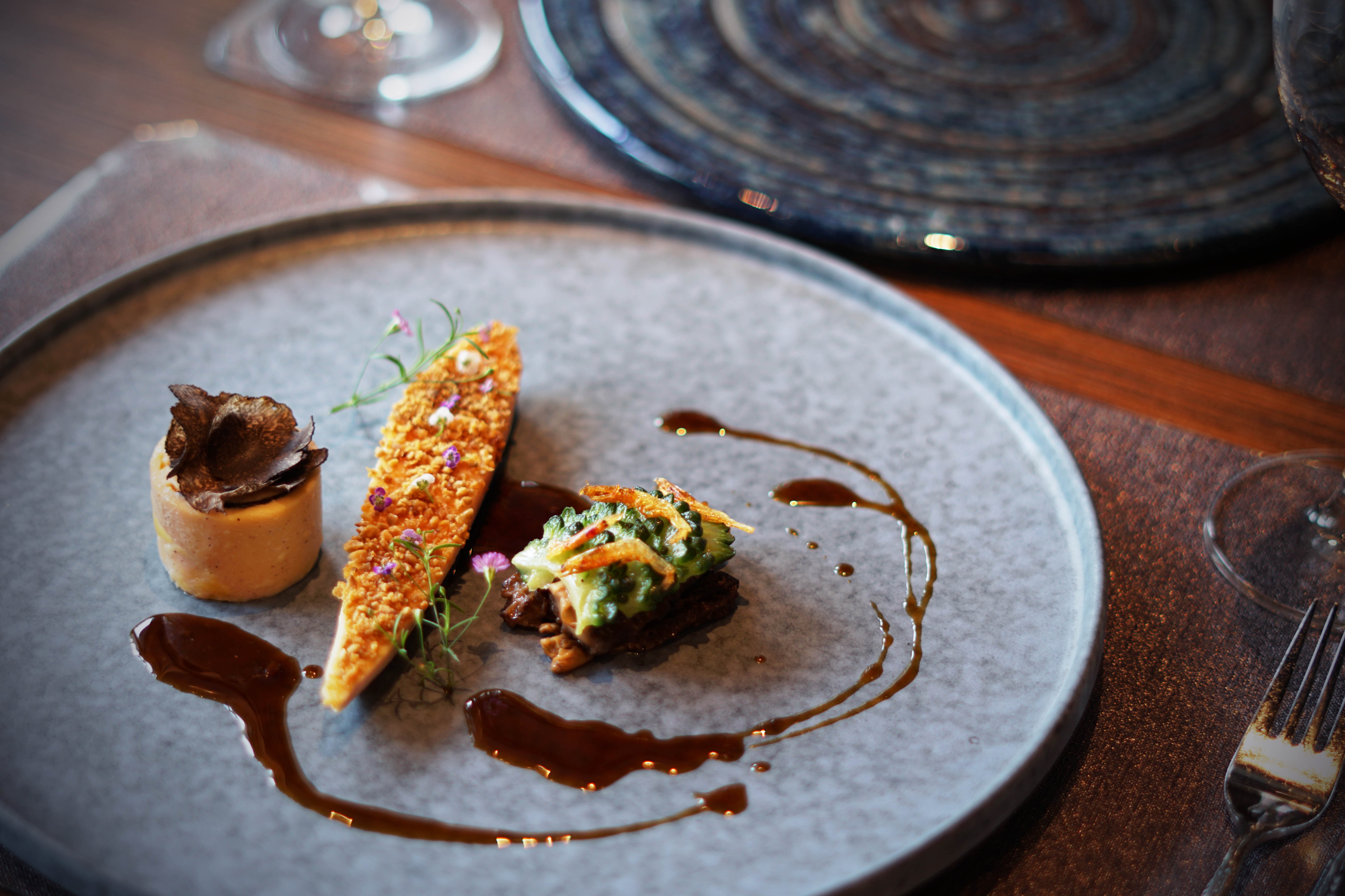 Yellow chicken with morel is one of the fine dishes served by Hong Kong chef Vito Chan at the newly opened Root Central, in Hong Kong.