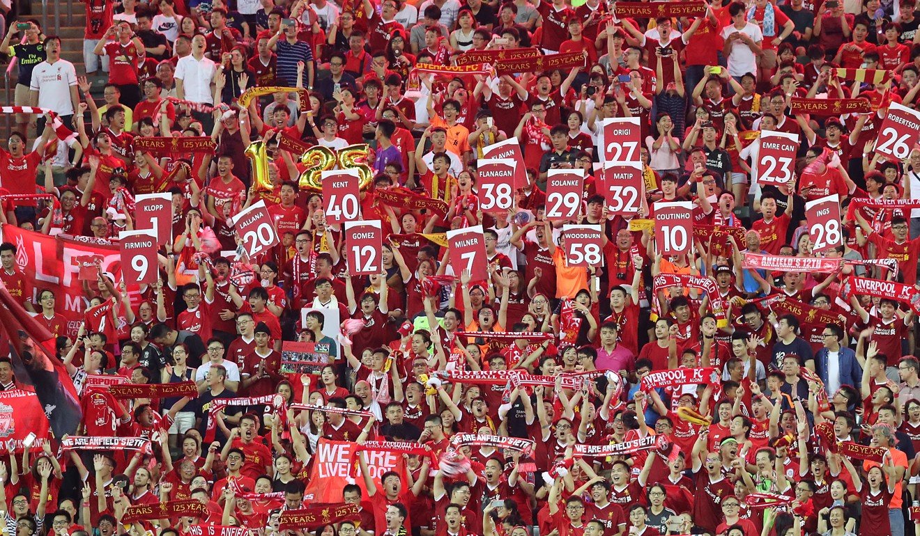 Hong Kong Stadium was a sea of red shirts when Liverpool played in the Premier League Asia Trophy in 2017. Photo: Edward Wong