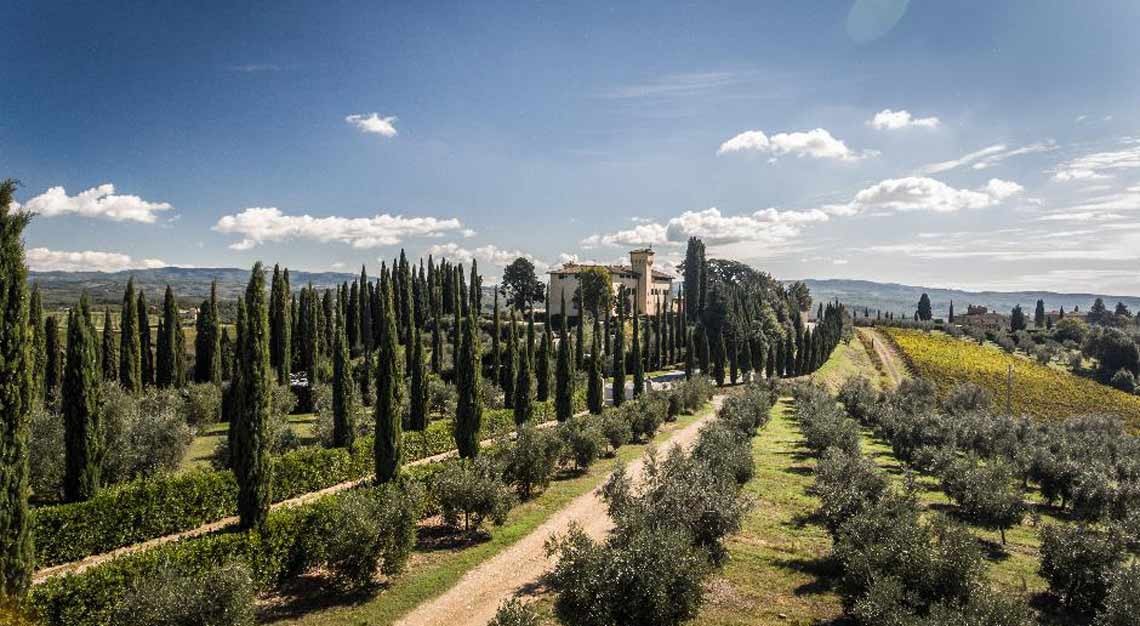 COMO Castello Del Nero, a hotel resort with a 12th century castle, set on 750 acres of rolling hills in Italy’s Chianti wine region, offers luxurious spa treatments to help visitors unwind.