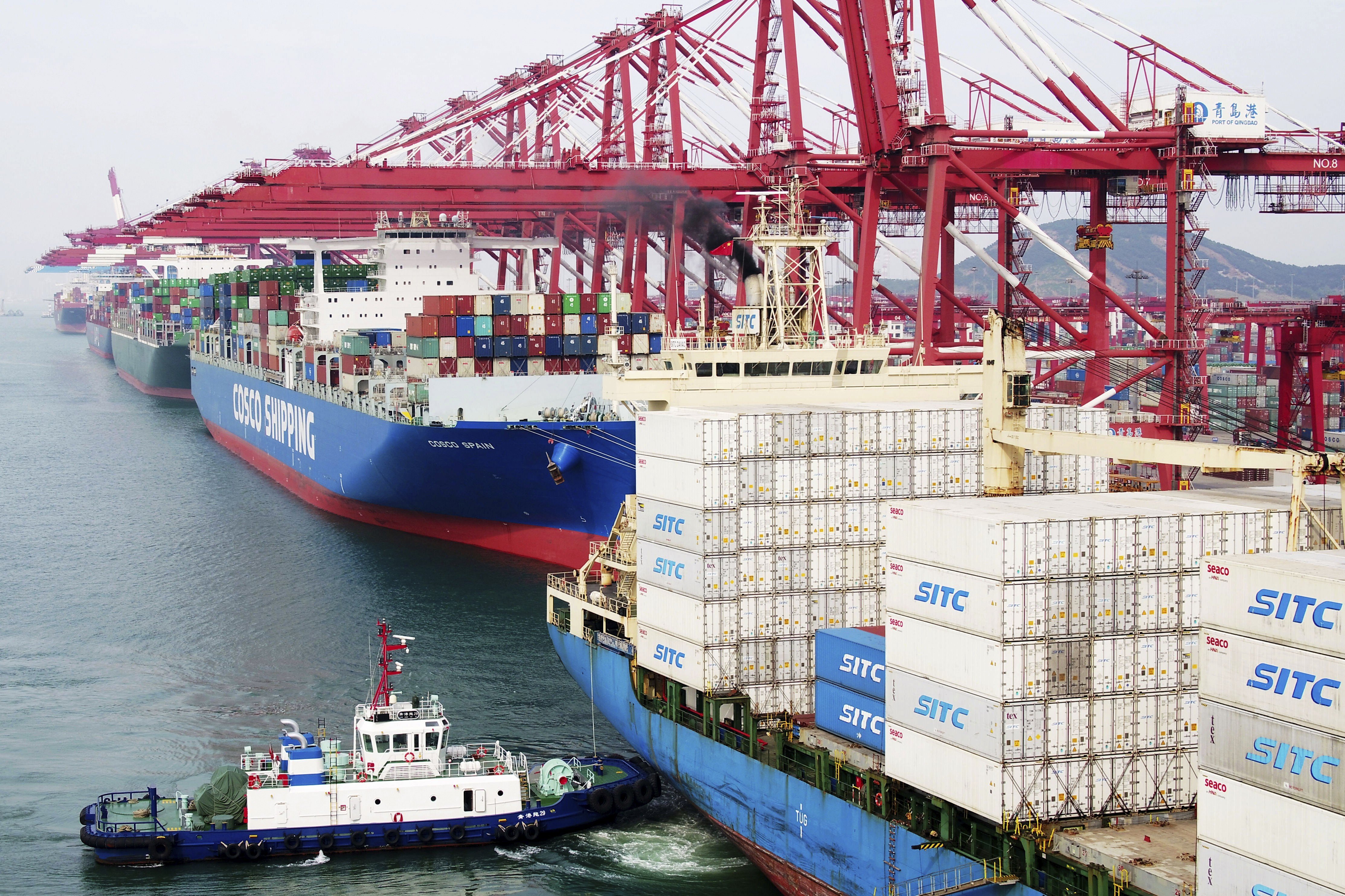 China’s exports to the United States contracted by 8.1 per cent, a sharp reversal from the 13.5 per cent rise during the first half of 2018, according to data from the National Bureau of Statistics. Photo: AP