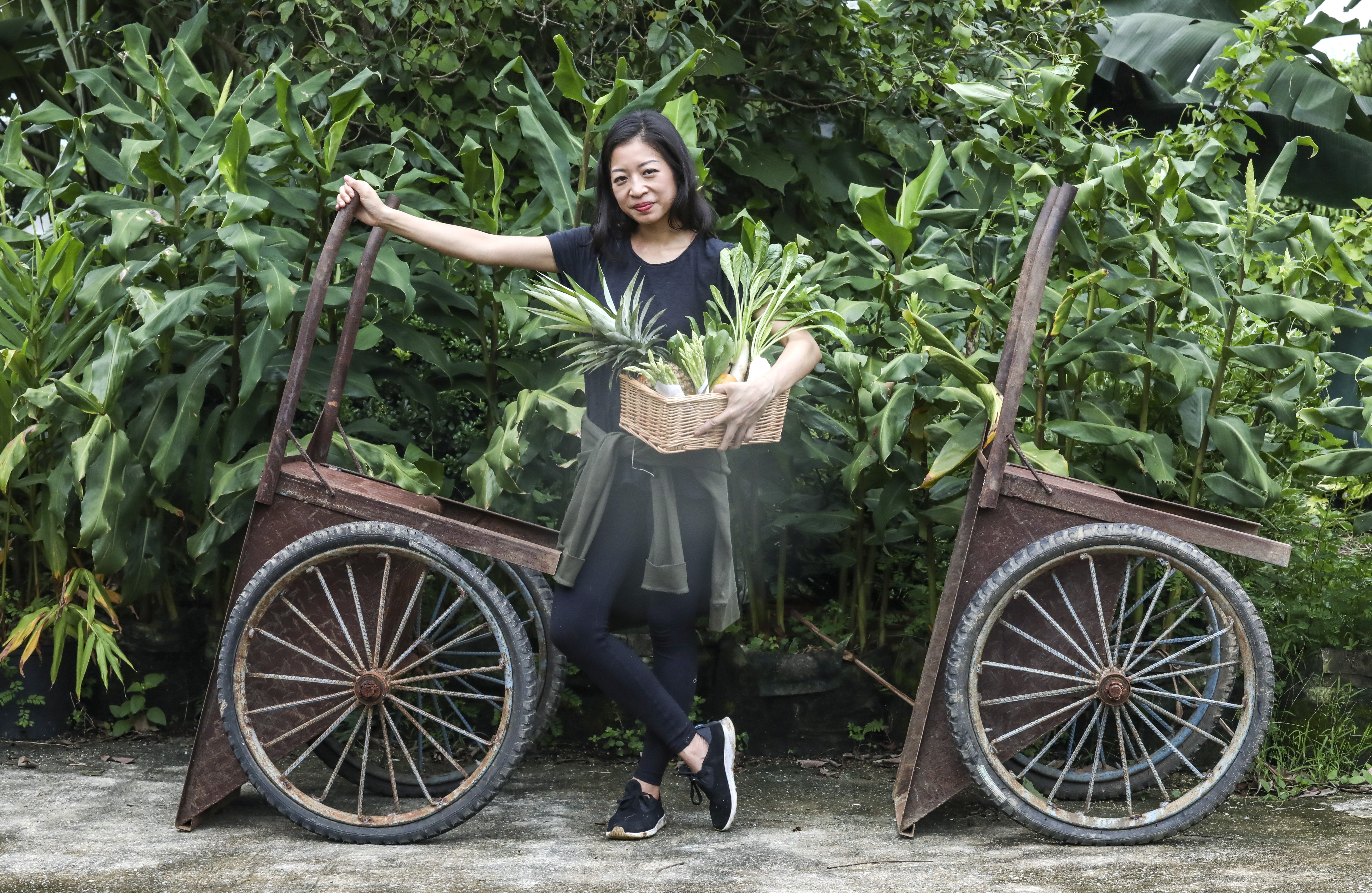 Peggy Chan picks ingredients for use at her new fine-dining restaurant Nectar. Photo: Jonathan Wong
