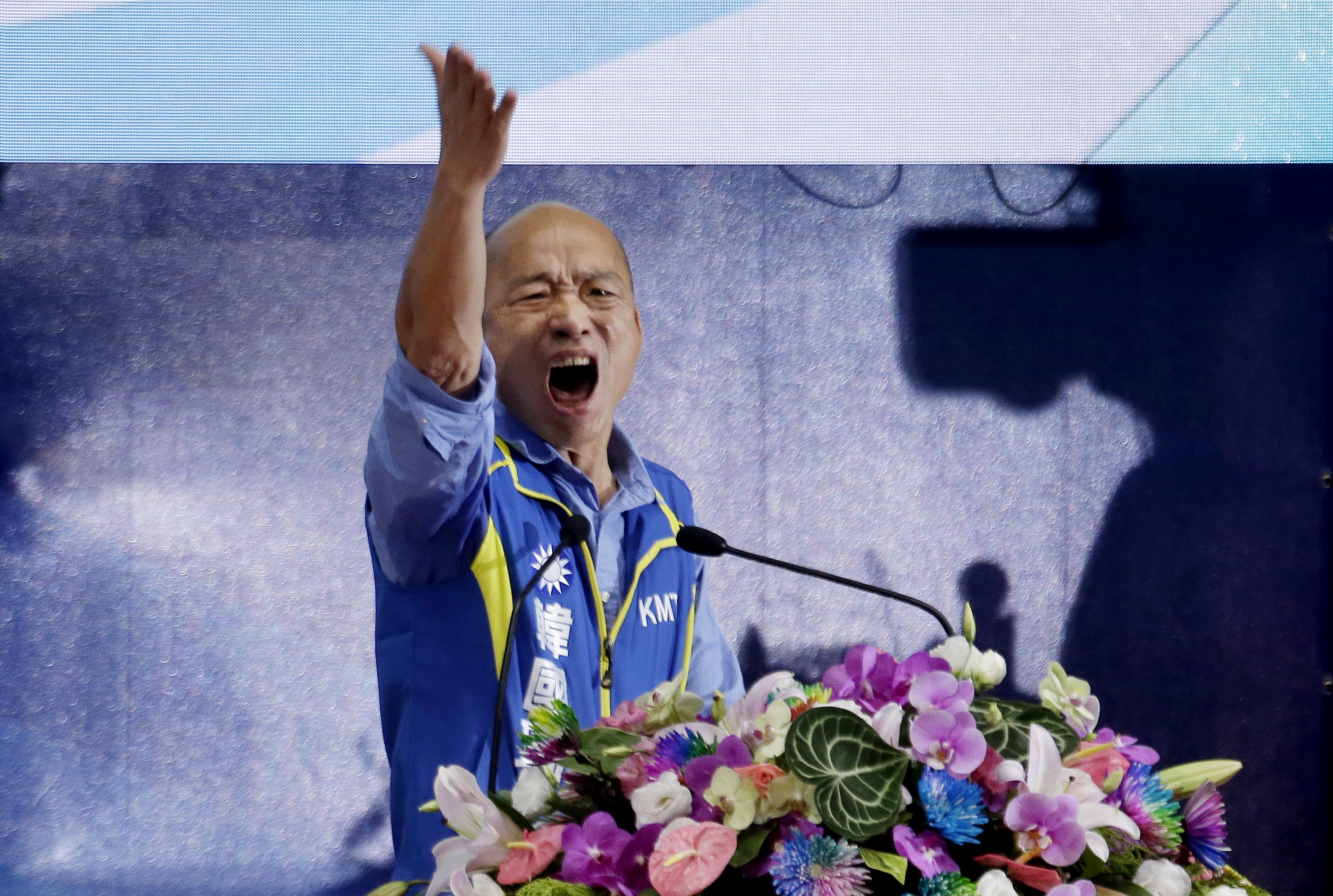 Han Kuo-yu was officially nominated as the Kuomintang’s candidate for the 2020 presidential race on Sunday. Photo: AP