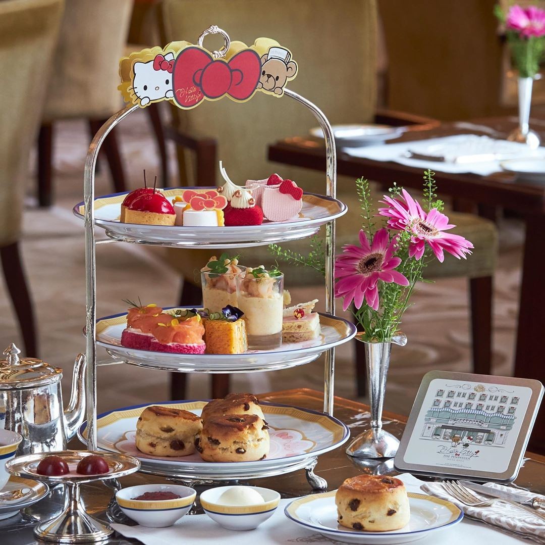 Hello Kitty features in a themed afternoon tea at the Peninsula Hong Kong until September.