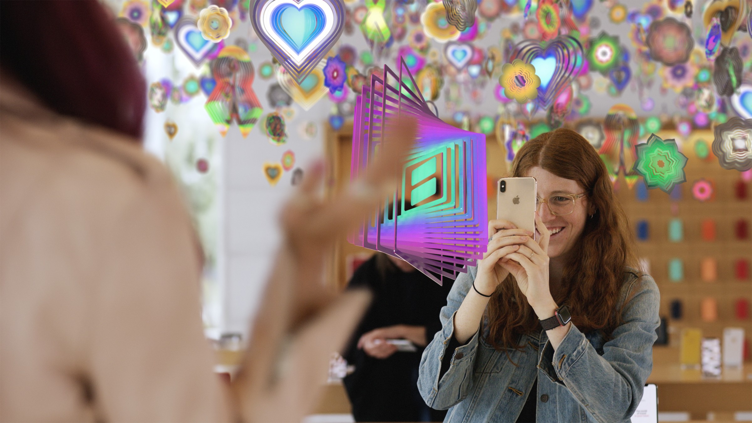 Screen capture of Nick Cave's Amass, an augmented reality work that members of the public can experience in Apple stores worldwide from August 10. It is presented to coincide with the launch of AR art walks in six cities, including Hong Kong.