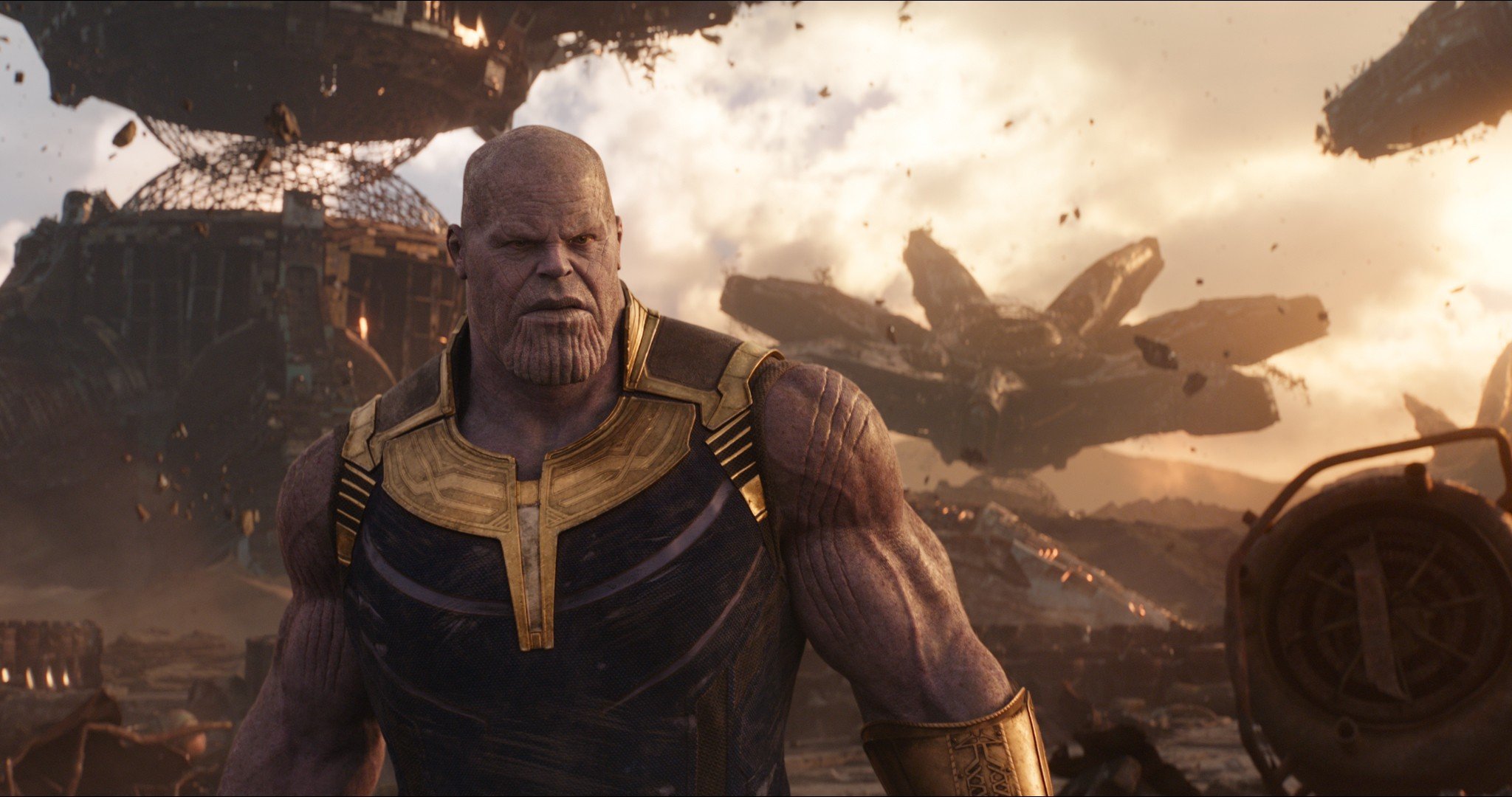 Josh Brolin as Thanos, brought to life by Digital Domain, in a scene from Marvel Studios’ Avengers: Infinity War. Photo: AP