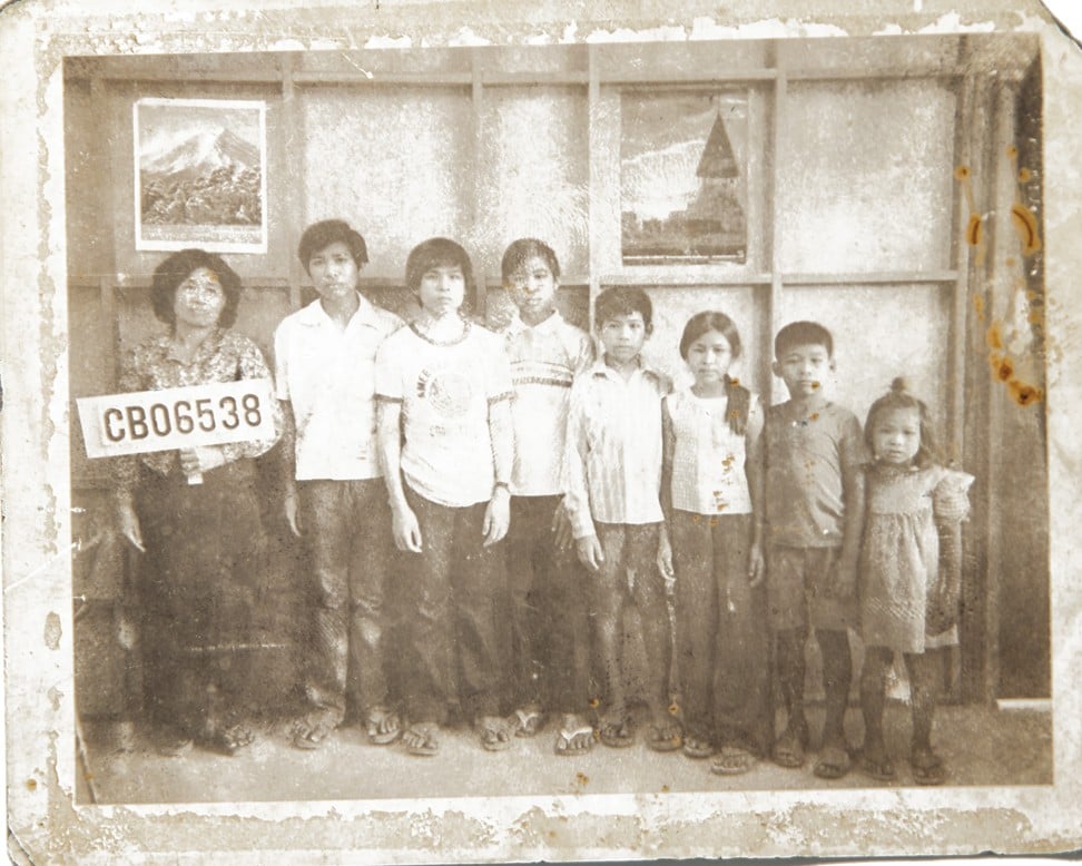 Vira (second left) at Chunburi Refugee Camp, Thailand in 1981. Photo: Charles Fox