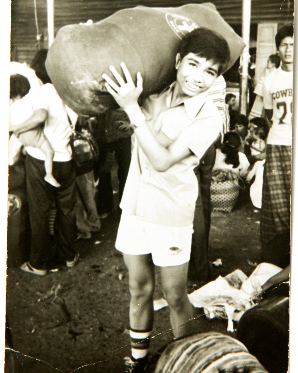 Vira’s brother Monyroth on the day the family left the Lumpini Camp for the Philippines. Photo: Charles Fox