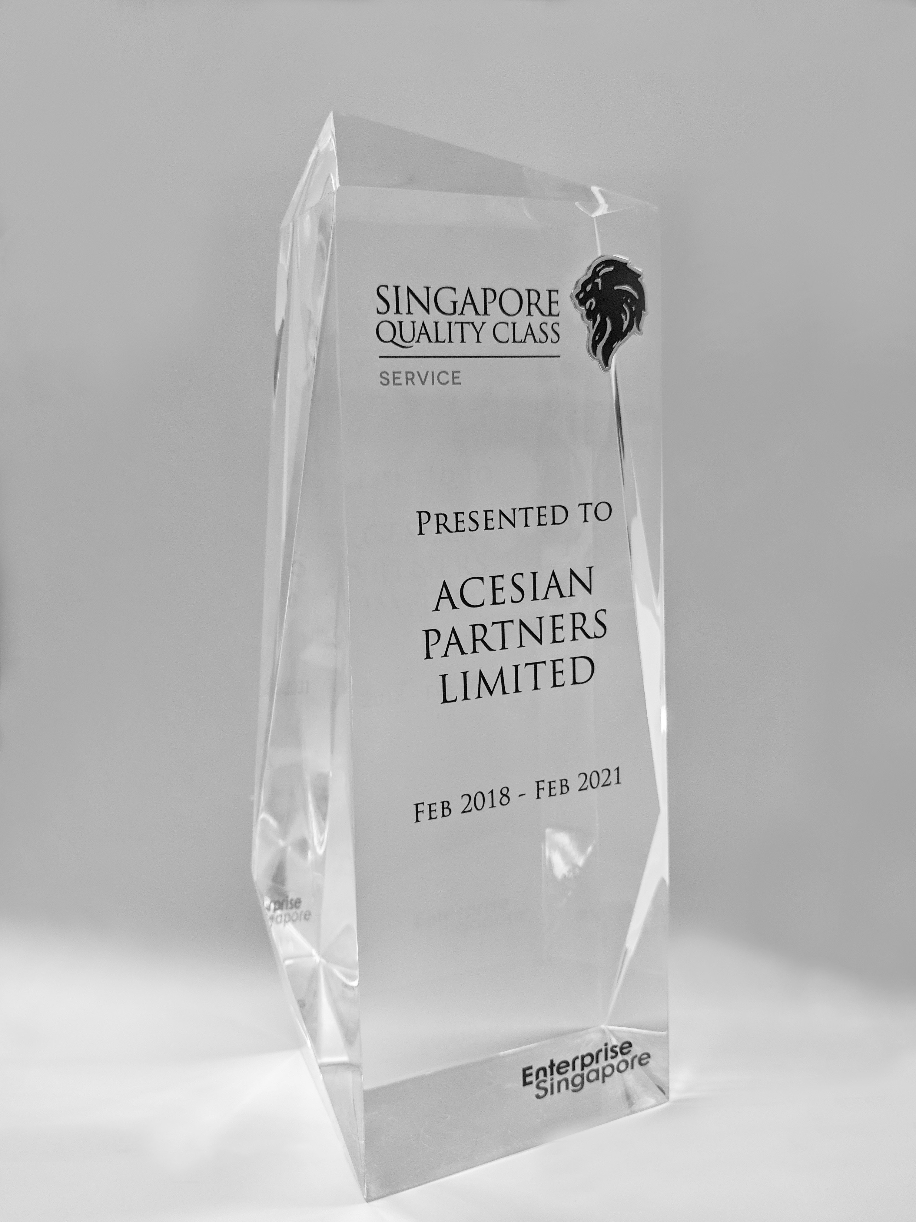 Acesian Partners has been awarded the Singapore Quality Class for service excellence.
