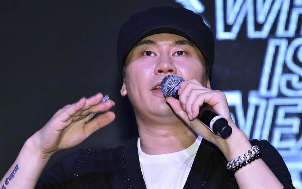 Yang Hyun-suk, the founder and producer of YG Entertainment, resigned last month after being accused of trying to cover up charges against the firm’s singers. Photo: AP