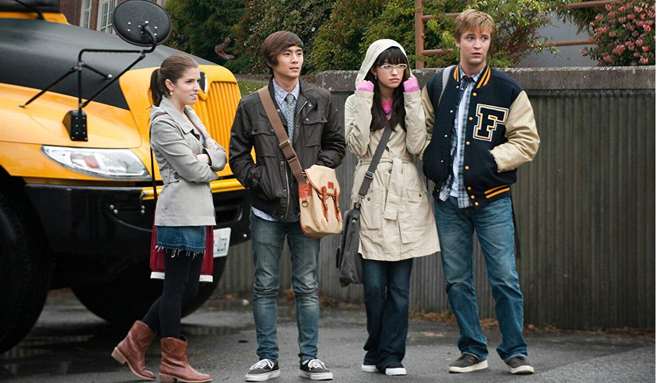 From left: Anna Kendrick, Justin Chon, Christian Serratos and Michael Welch in a still from The Twilight Saga: Eclipse (2010).