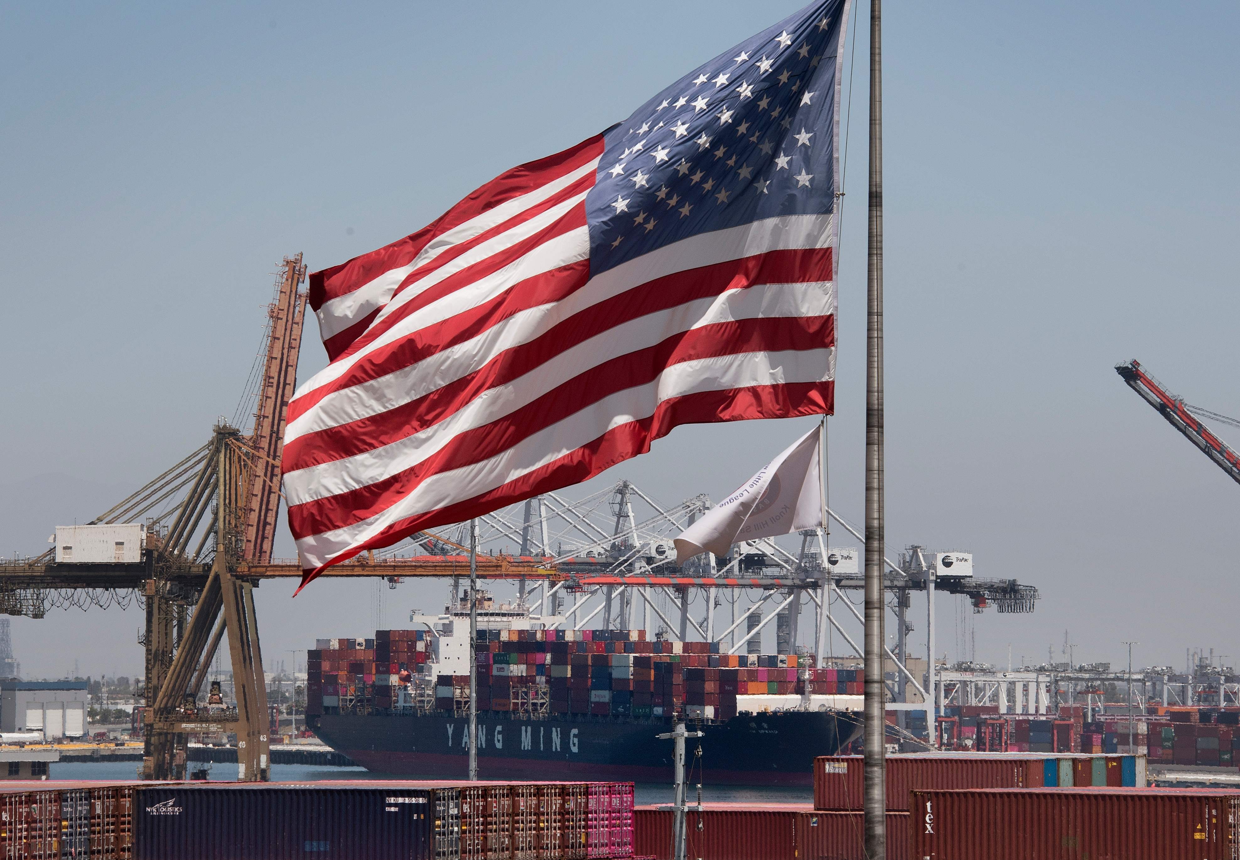 Overall in June, the US trade deficit narrowed by just 0.3 per cent to US$55.2 billion, according to the Commerce Department. Photo: AFP