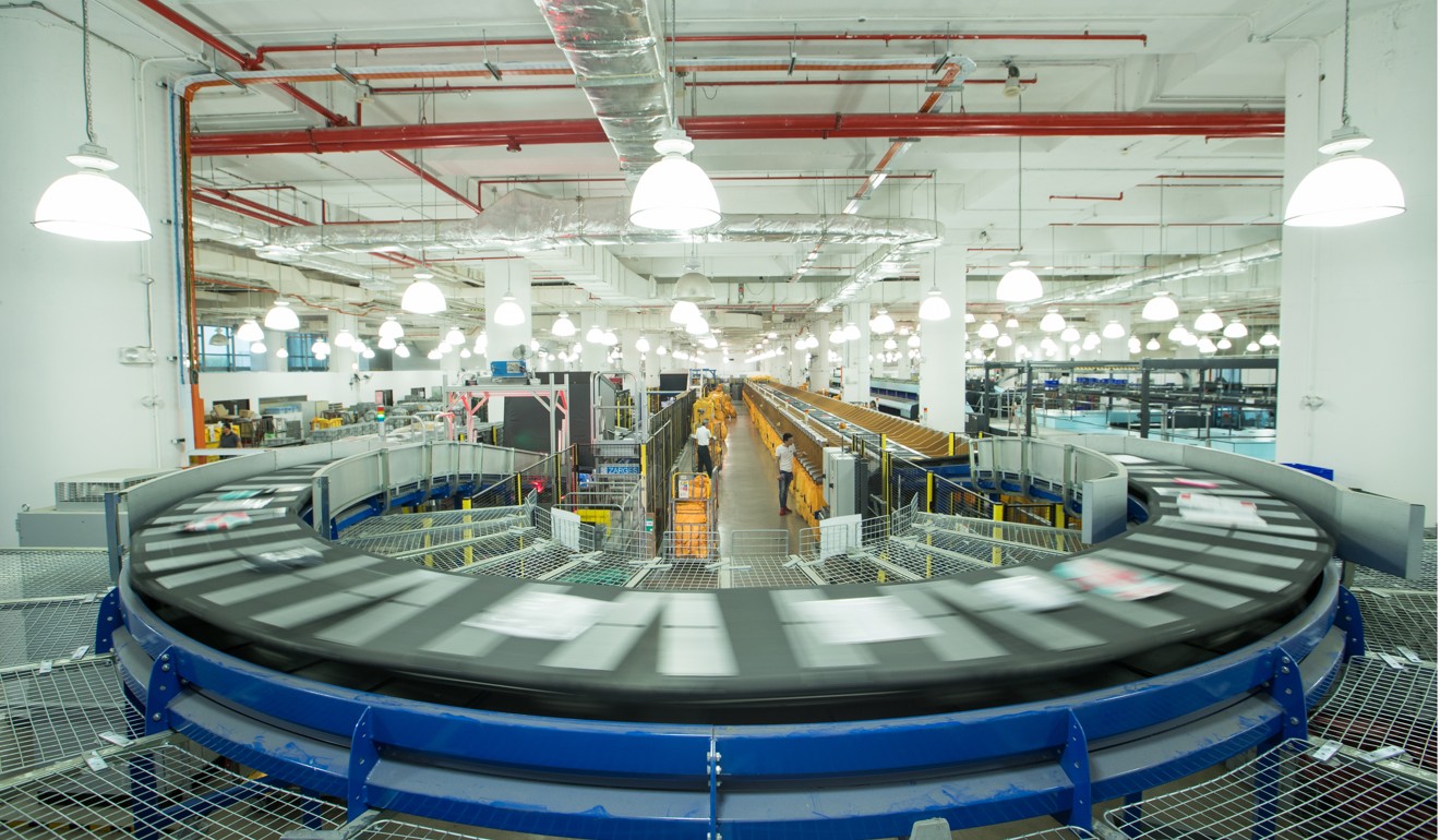 The multipacket sorter located within Singapore Post’s mail processing centre