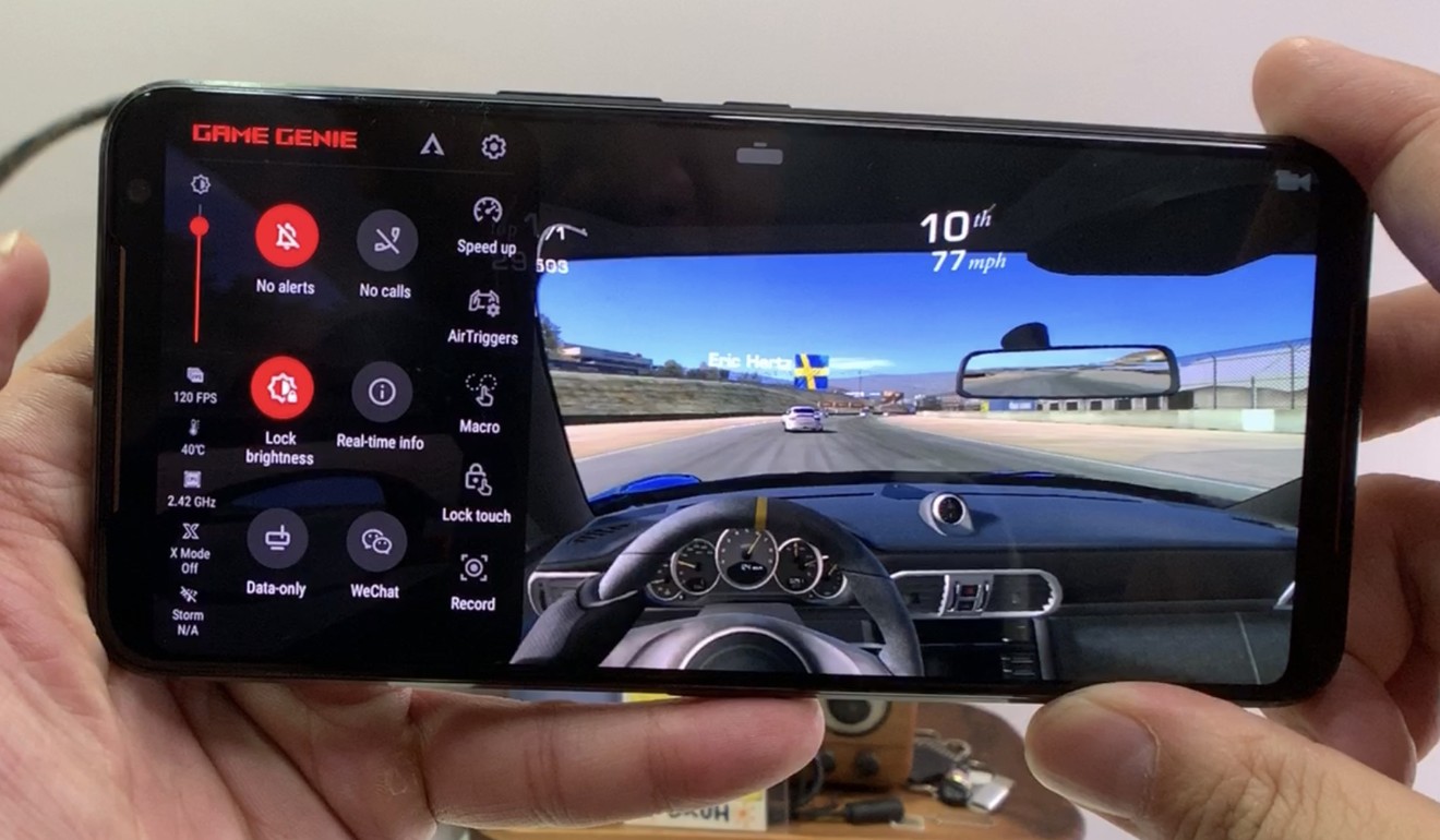 The 120Hz screen of the Asus ROG Phone 2 is fully put to use in certain games such as Real Racing 3, which runs at 120fps. Photo: Ben Sin