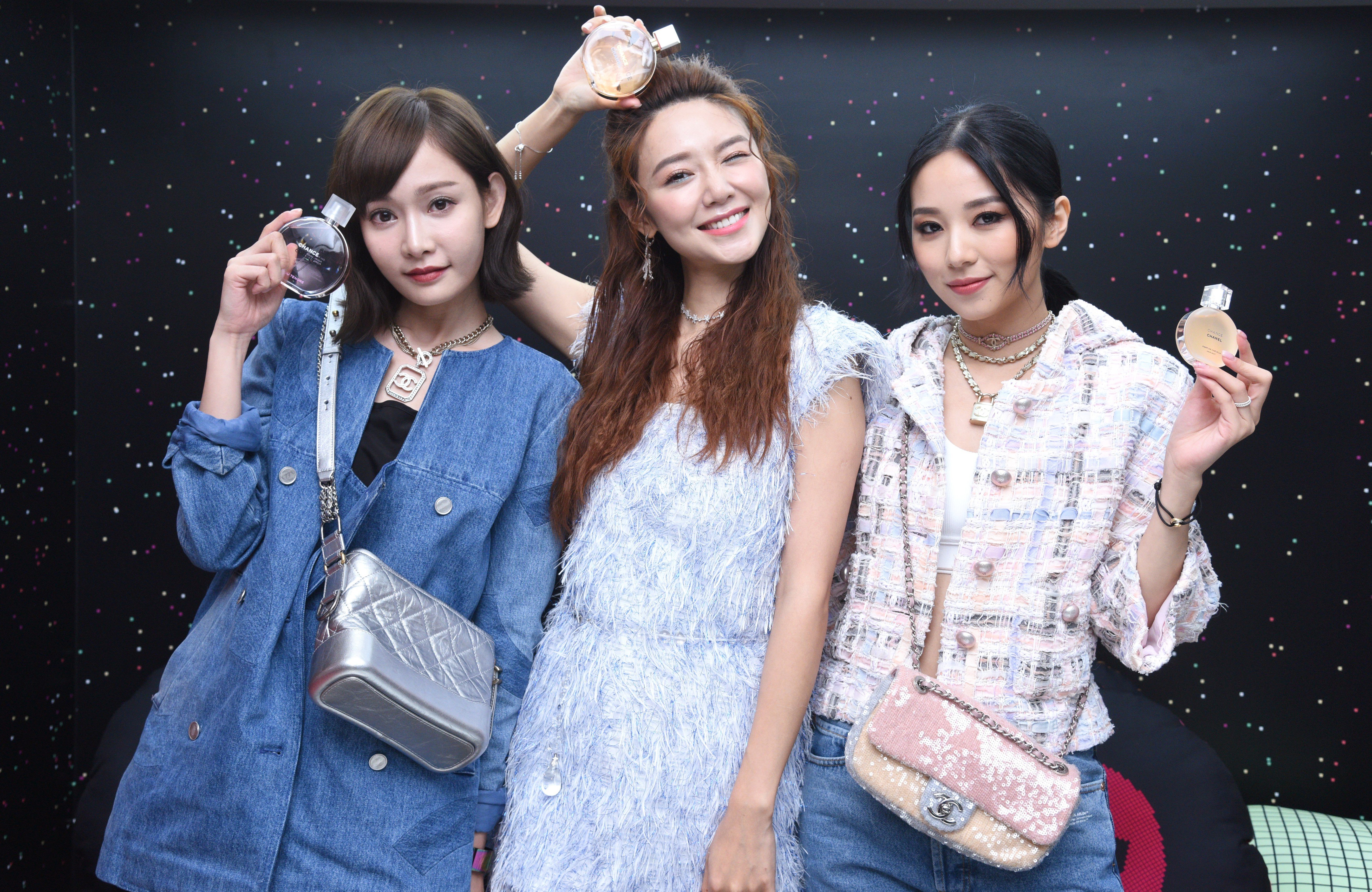 Singer Aka Chio, actress Elva Ni and artist Heidi Lee at Chanel's Coco Game Center. The brand’s pop-ups in major Asian cities were designed to appeal to financially independent young millennials.