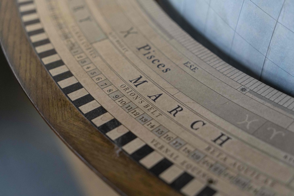 Detailing on one of the globes. Photo: AFP