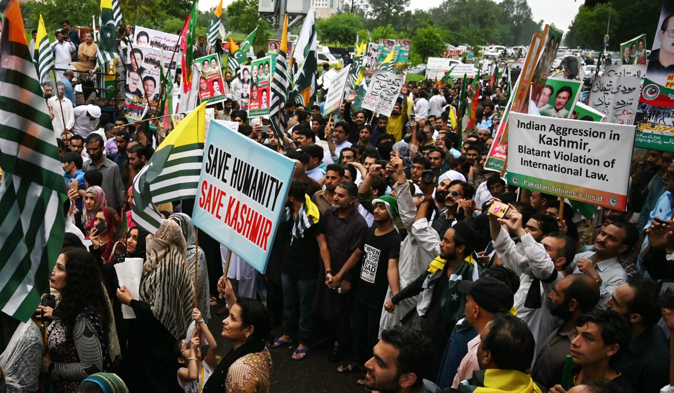 Protesters take part in a rally in Islamabad. Photo: AFP