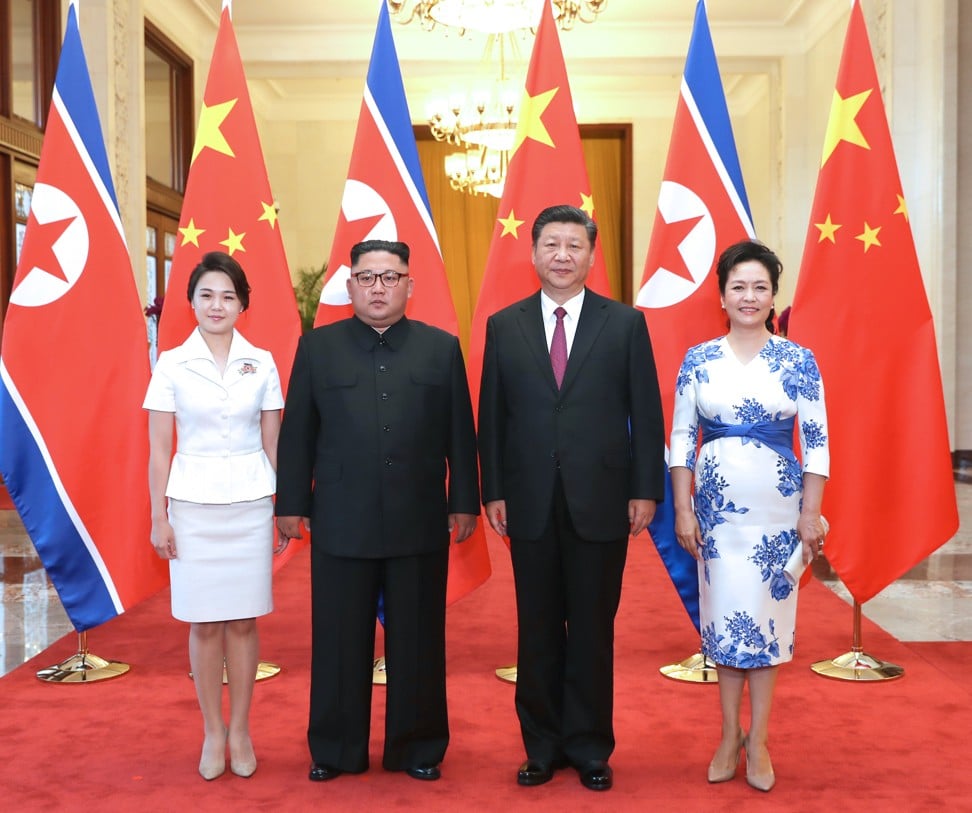 Kim Jong-un and Xi Jinping in June 2018. Photo: Xinhua