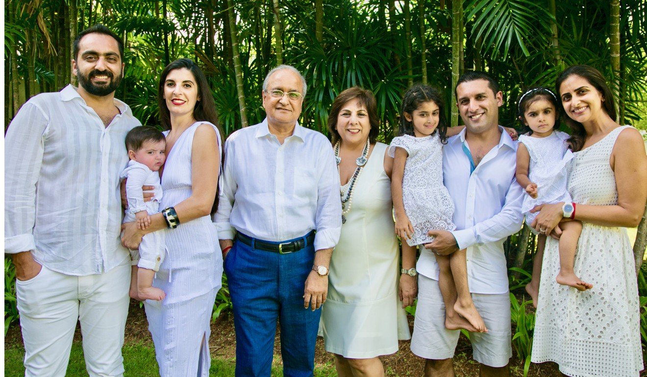 Notan Tolani with his children and grandchildren.