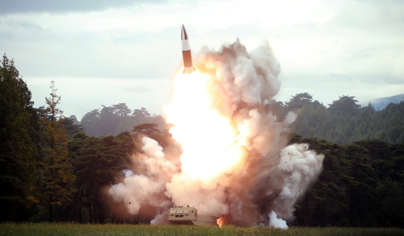 An undated photo of a North Korean weapons test released on Friday. Photo: KCNA via Reuters