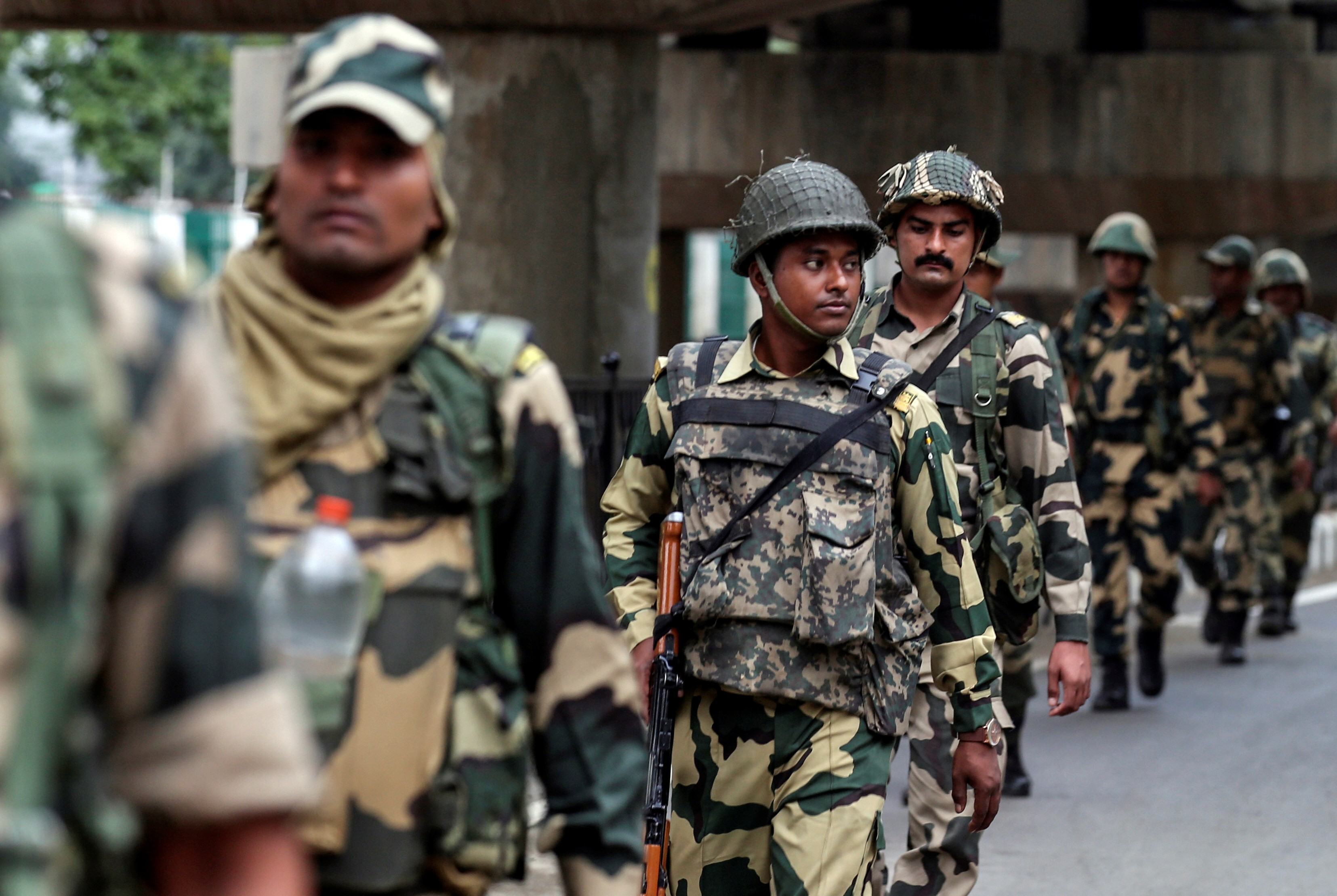 Indian security forces patrol in Kashmir. Photo: Reuters