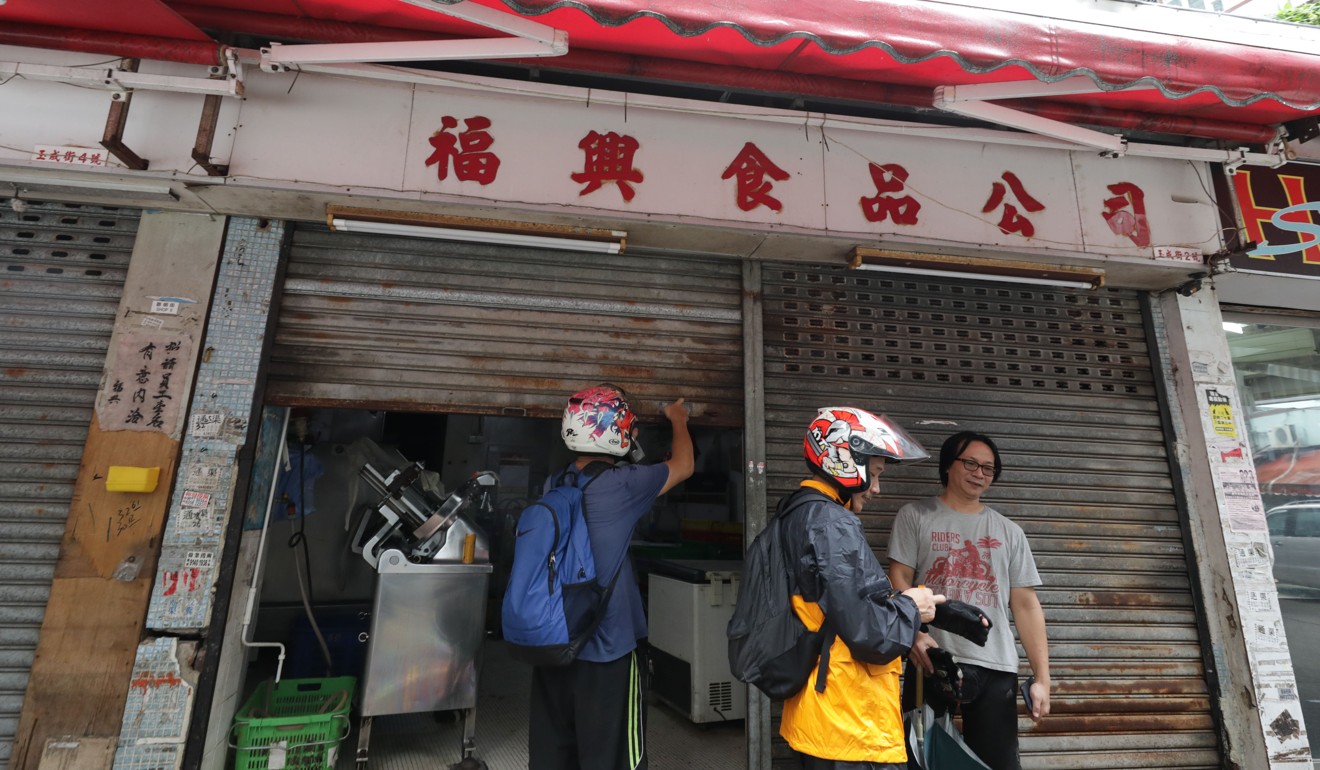 Businesses in Hung Hom are gearing up for another march in the afternoon. Photo: May Tse