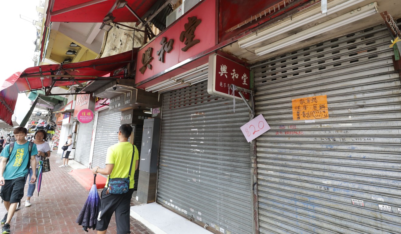 Shops in Hung Hom are closed. Photo: May Tse
