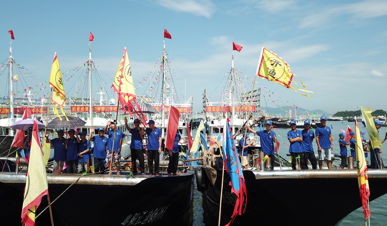 A festival in Hailing in Guangdong province on Friday marks the start of the new fishing season. Photo: Xinhua