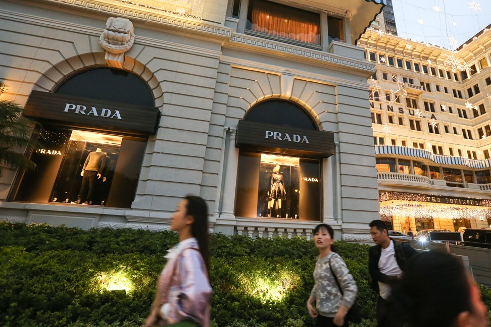 Prada’s boutique at the The Peninsula Arcade in Tsim Sha Tsui on 14 December 2016, two weeks before it was shut. Photo: SCMP/Dickson Lee
