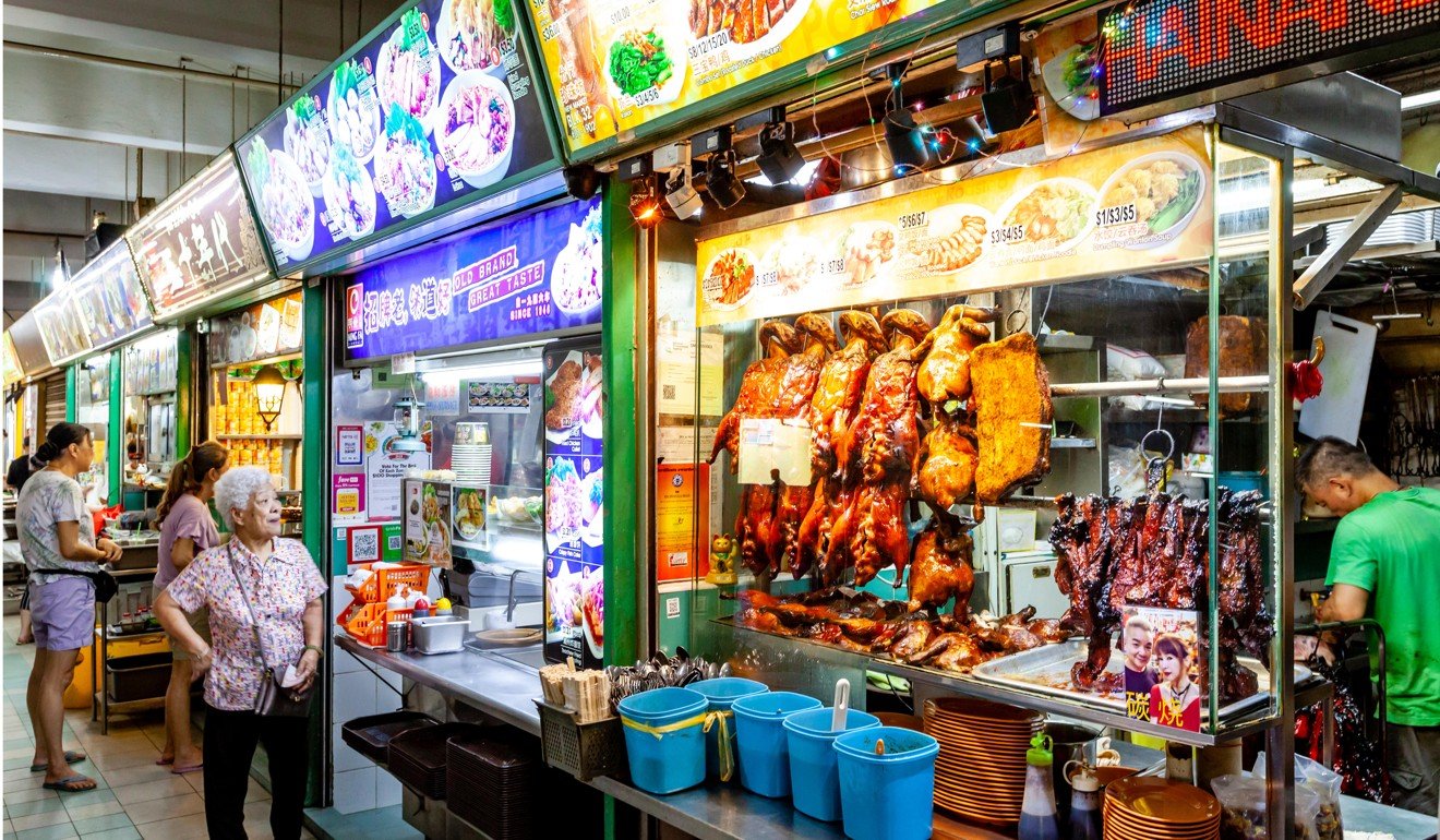 A hawker centre in Singapore’s Chinatown. Photo: Alamy Stock Photo