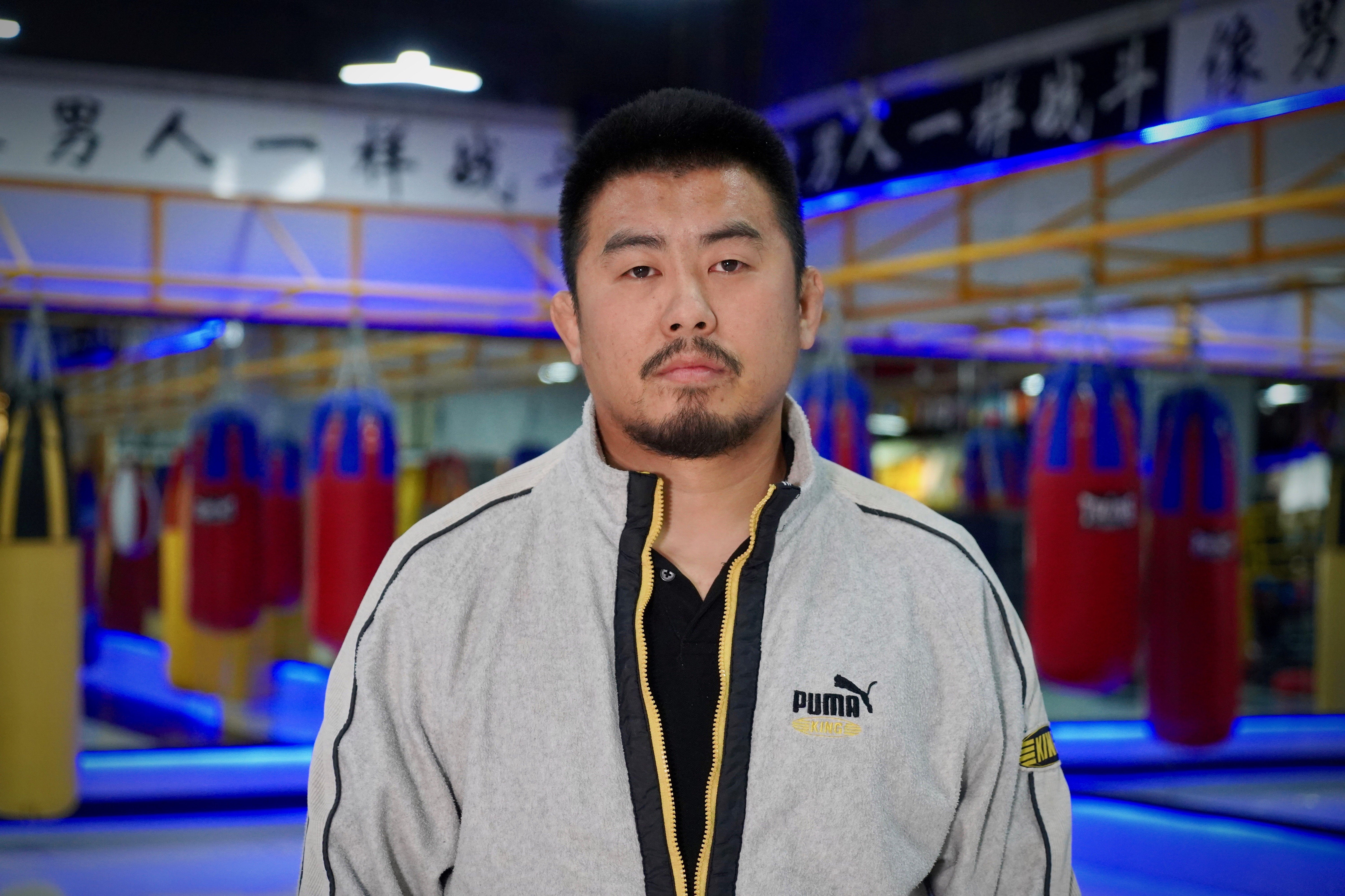 Chinese MMA fighter Xu Xiaodong at his Beijing gym. Photo: Tom Wang