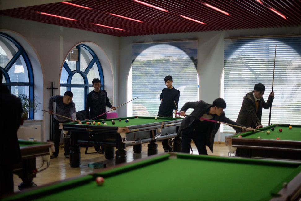 A pool hall in a Pyongyang leisure complex. Photo: AFP