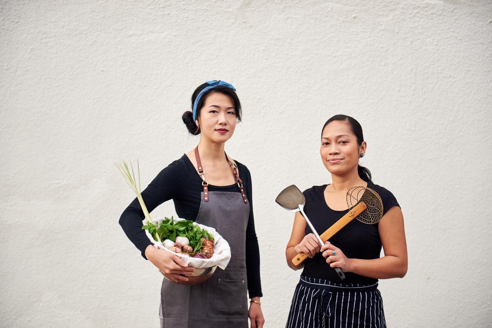Tracy Goh (left), lasksa chef. Photo: Handout