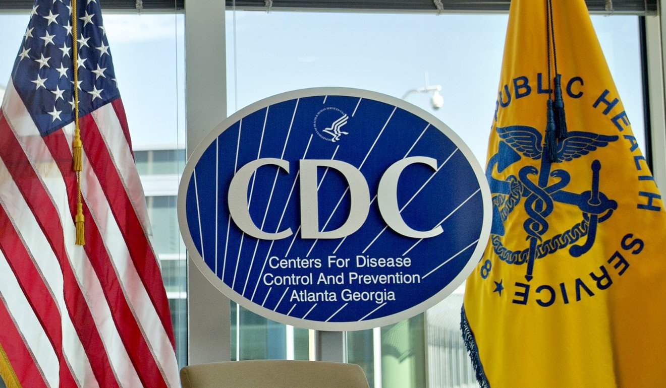 A US Centres for Disease Control and Prevention logo at the federal agency's headquarters in Atlanta. Photo: AP