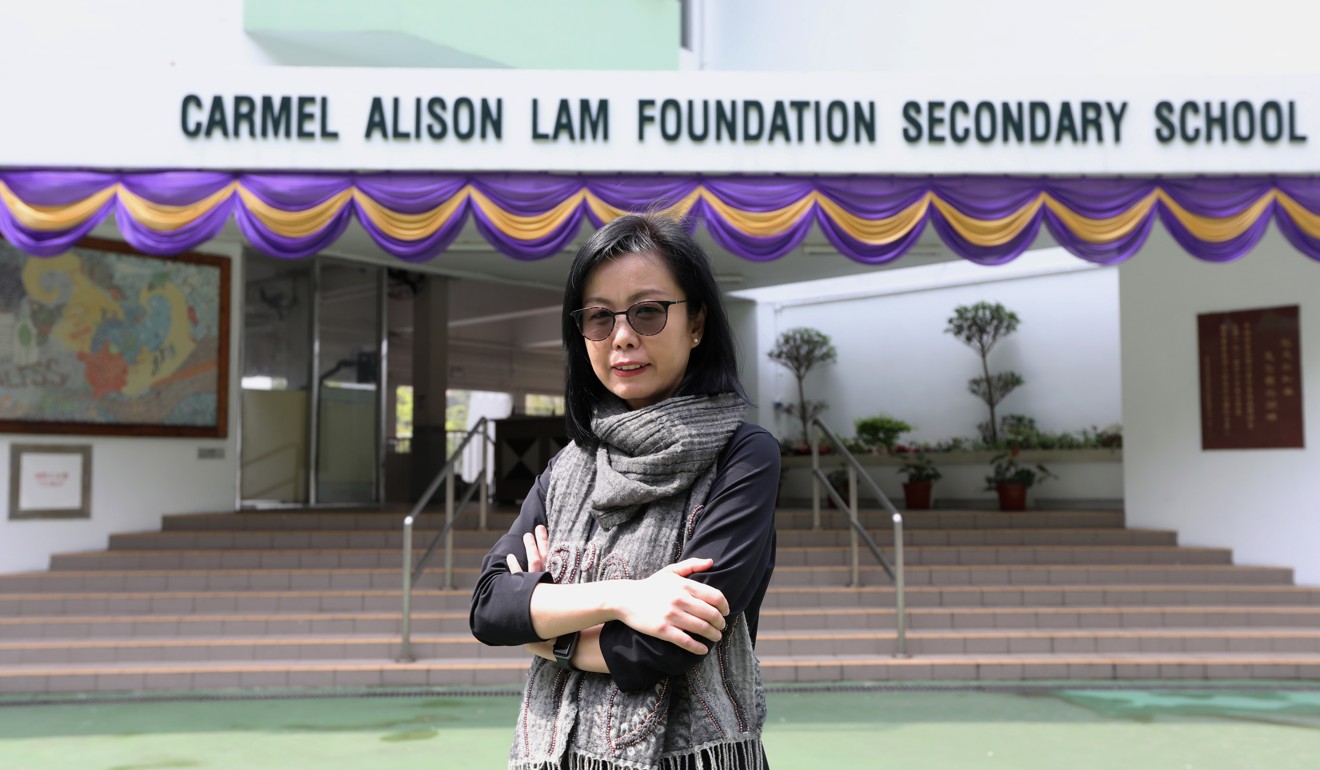 Esther Ho, vice-chairwoman of the Hong Kong Association of Careers Masters and Guidance Masters, also said her association would draft guidelines to help teachers deal with class boycotts and offer counselling to students taking part. Photo: Roy Issa