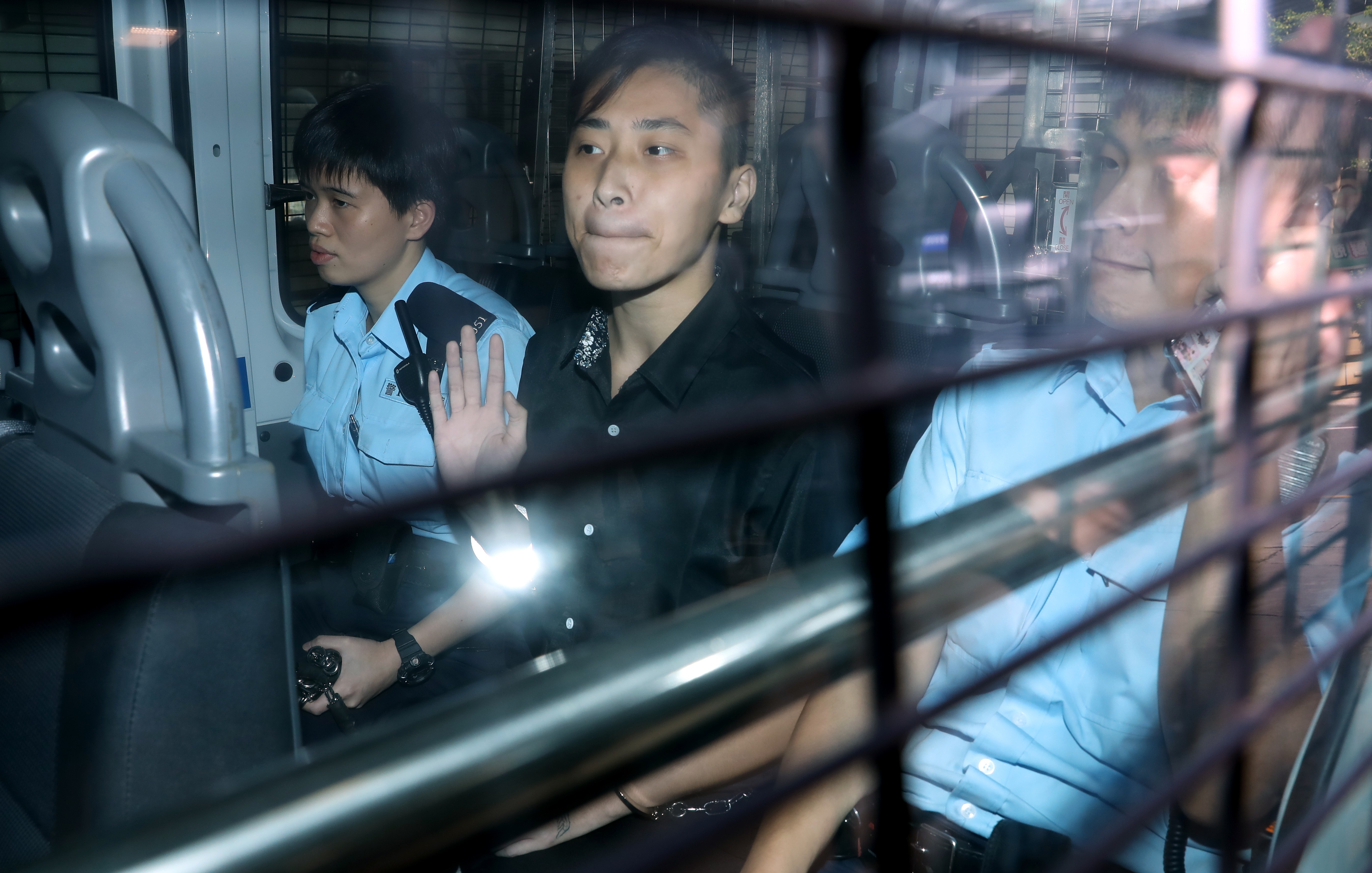Amy Pat appears at the Eastern Court in police custody on Tuesday. Photo: K. Y. Cheng