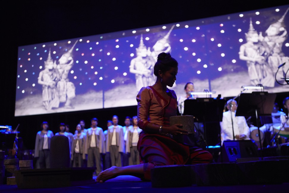 A performance of Bangsokol: A Requiem for Cambodia.