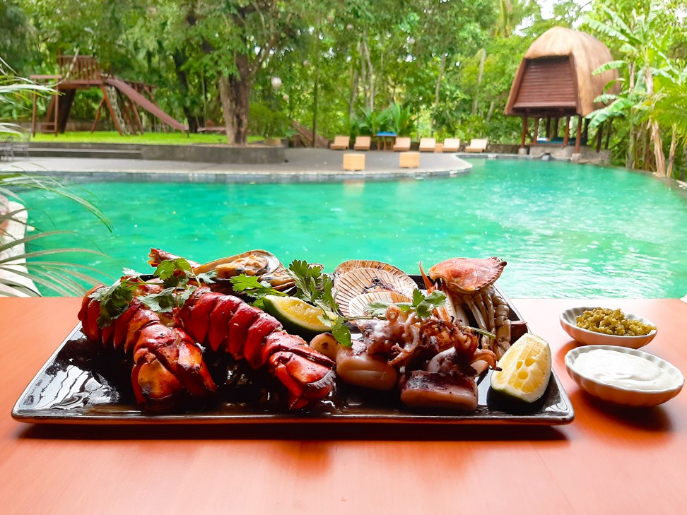 Seafood delights served at PESCE, the pescatarian restaurant at The Farm at San Benito, Lipa, in the Philippines.
