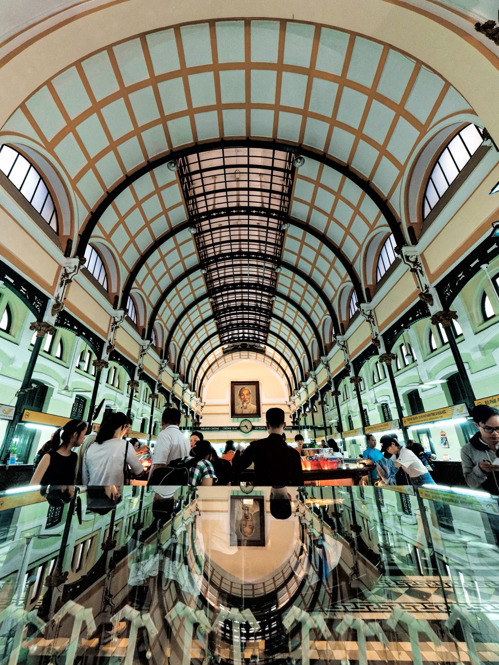 Inside the Central Post Office in Ho Chi Minh City. Photo: Martin Williams